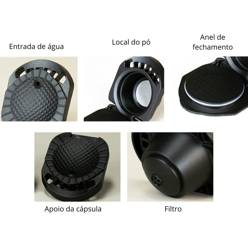 Cápsula Reutilizável Compatível com Dolce Gusto