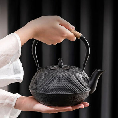 Bule de Chá de Ferro Fundido Estilo Oriental