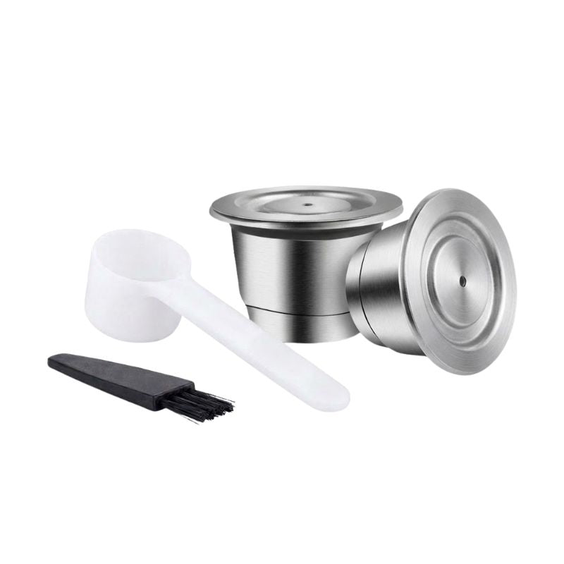 Duas Cápsulas em Inox para Nespresso 