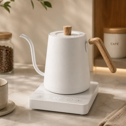 Chaleira Bruma Bico de Ganso Elegance Thermal Branca Bruma cafe e cha