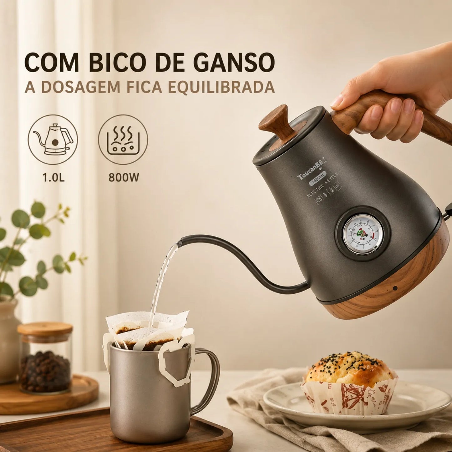 Chaleira_Bruma_Bico_de_Ganso_Elegance_Cinza_Chumbo