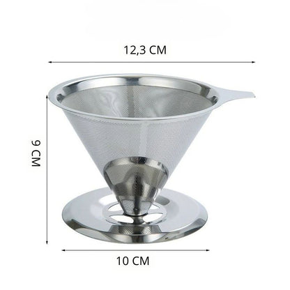 Filtro de Café Aço Inox Grande