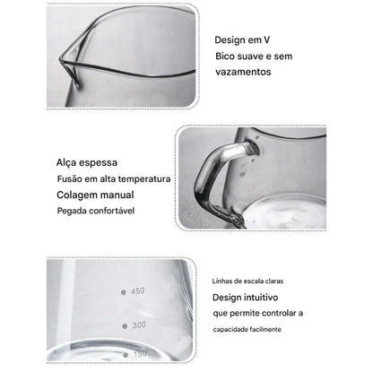Detalhe da Jarra de Café com Filtro de Vidro Bruma