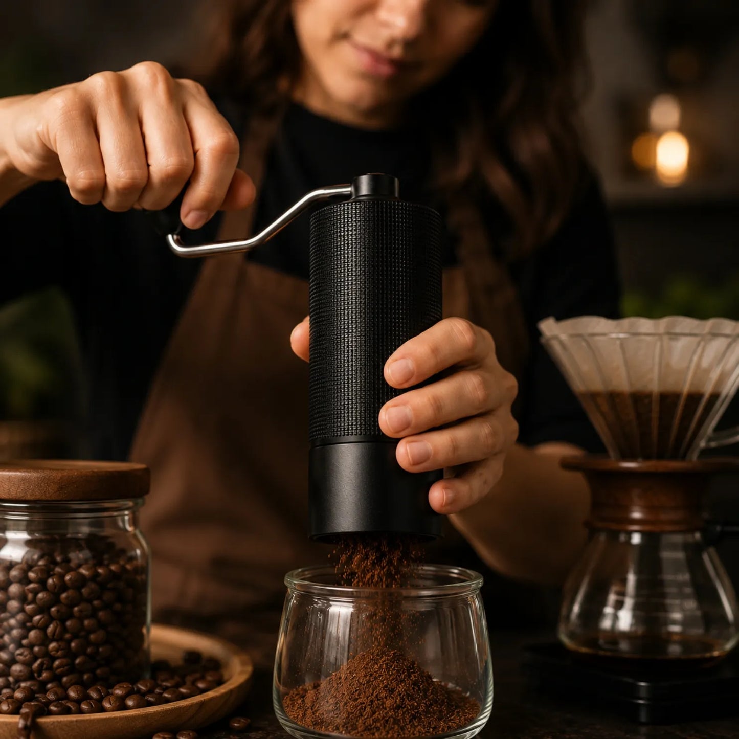 Moedor de Café Manual 20g para Espresso Bruma