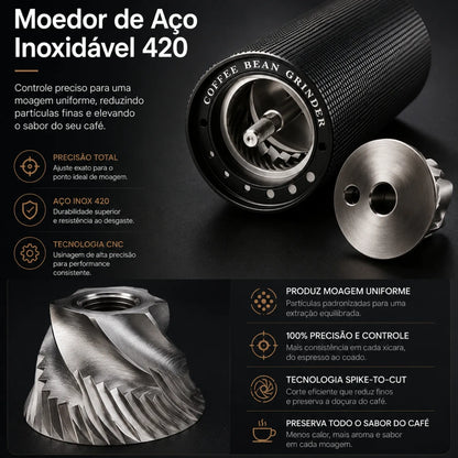 Moedor de Café Manual 20g para Espresso Bruma