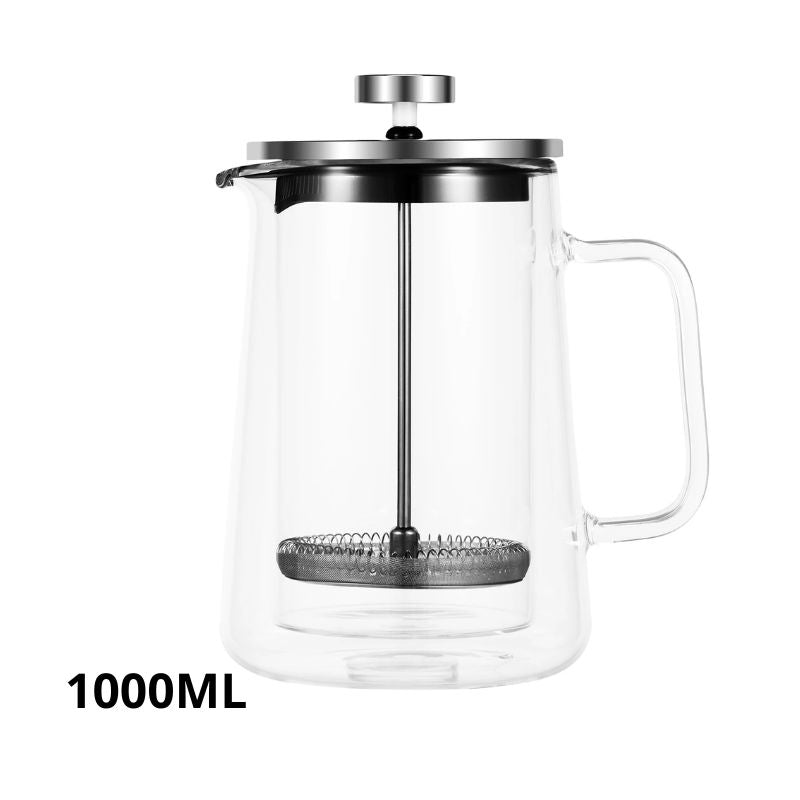 Prensa Francesa de Vidro Duplo 1000ml