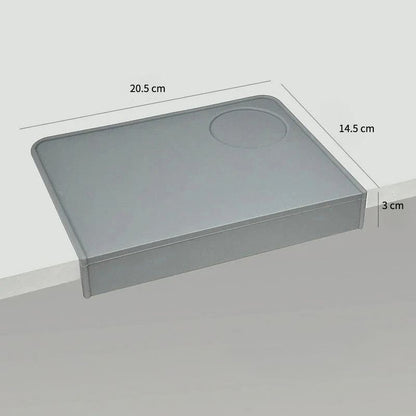 Tapete de Café de Silicone Cinza