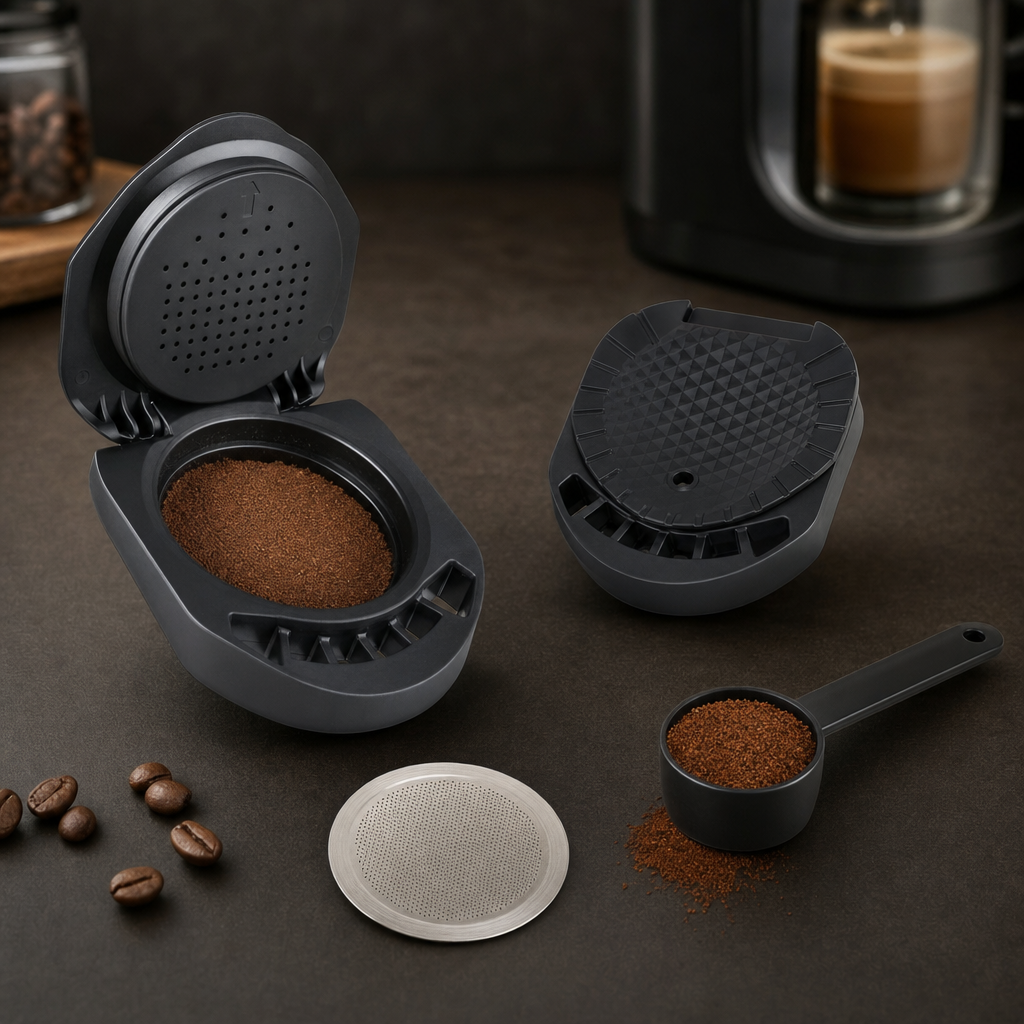 Kit do Adaptador de Cápsula Reutilizável Compatível com Dolce Gusto com filtro e medidor