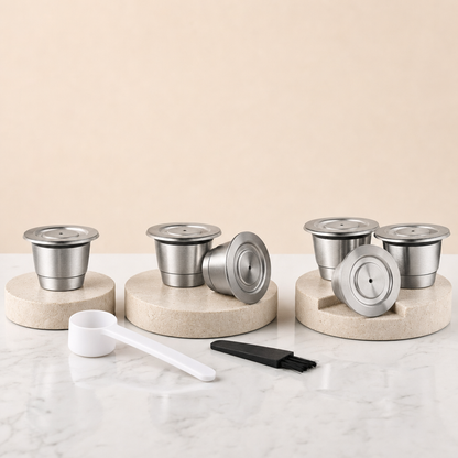 Cápsula Reutilizável em Inox para Nespresso Bruma - Opções 1 2 e 3 cápsulas