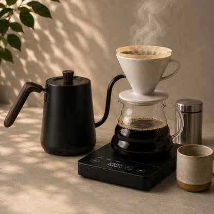 Chaleira elétrica Bruma Elegance Thermal com bico de ganso para café coado