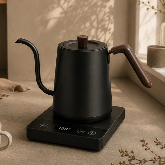 Chaleira elétrica Bruma Elegance Thermal com bico de ganso para café coado