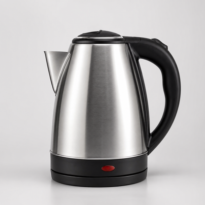 Chaleira Eletrica Inox Bruma Express em inox com base preta