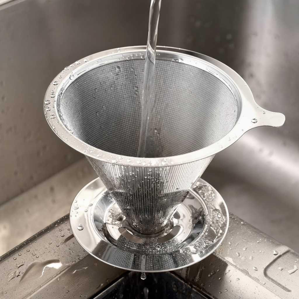 Filtro de Café Reutilizável Bruma em Aço Inox lavável e reutilizável