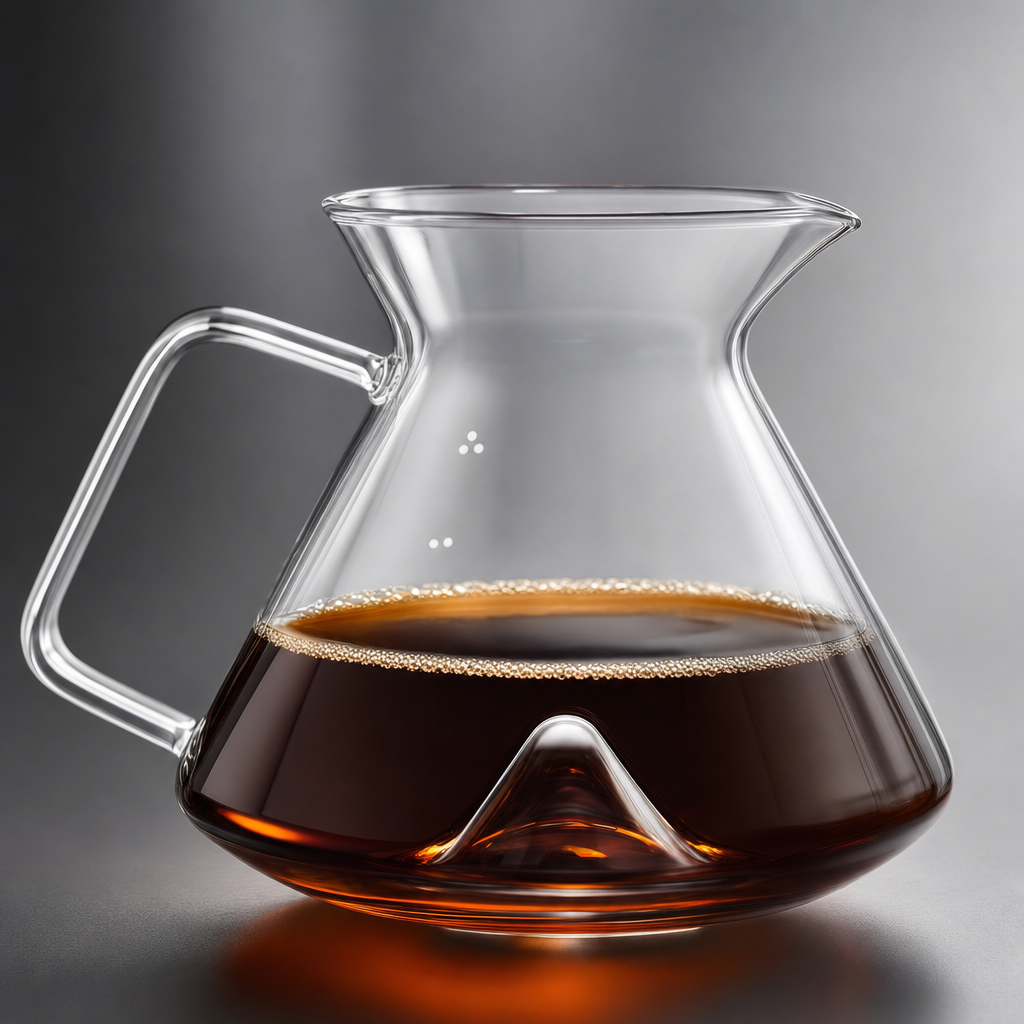 Jarra de Café Bruma Vetro - Detalhe do bico e base