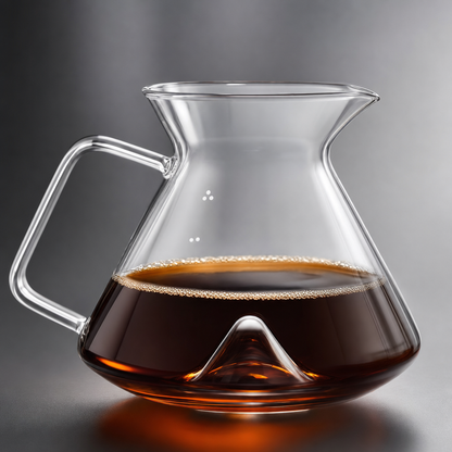 Jarra de Café Bruma Vetro - Detalhe do bico e base