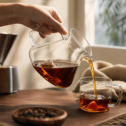 Jarra de Café Bruma Vetro - Pessoa servindo