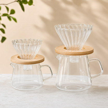 Jarra de Café com Filtro de Vidro Bruma - Capacidades 300ml e 600ml