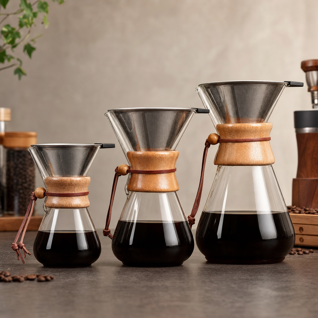 Jarra de Café Bruma Orvieto nos tamanhos 400ml 600ml e 800ml