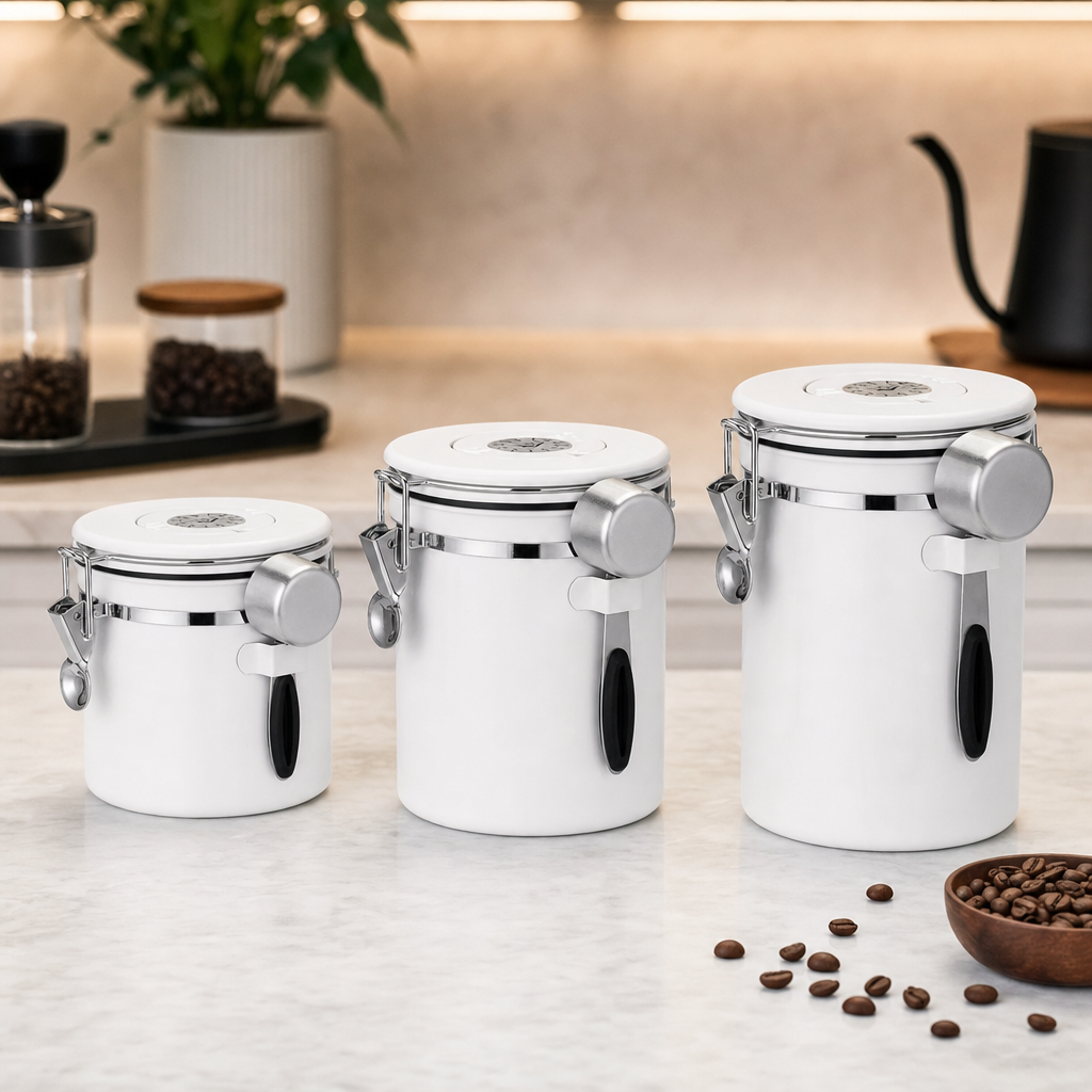 Pote Hermético para Grãos de Café Bruma Alba - Capacidades disponíveis